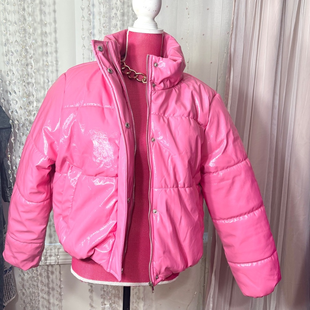 Bubble Gum Pink Bomber Jacket
